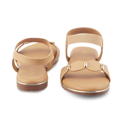 The Studflat Tan Women's Casual Flats Tresmode - Tresmode
