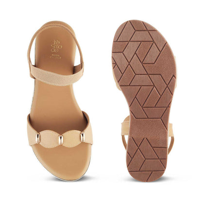 The Studflat Tan Women's Casual Flats Tresmode - Tresmode