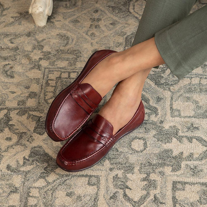 The Yolof Brown Men's Leather Loafers Tresmode - Tresmode