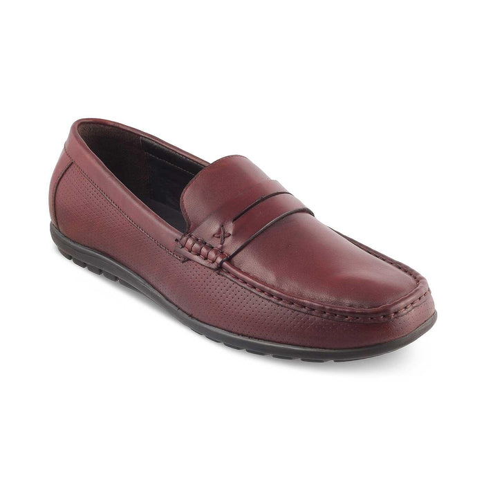 The Yolof Brown Men's Leather Loafers Tresmode - Tresmode