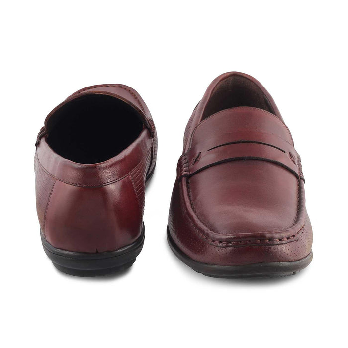 The Yolof Brown Men's Leather Loafers Tresmode - Tresmode