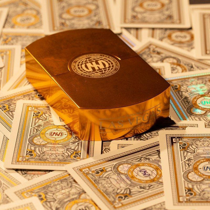 Vegas Diffractor - Gold Metal Playing Cards by VXD Gaming