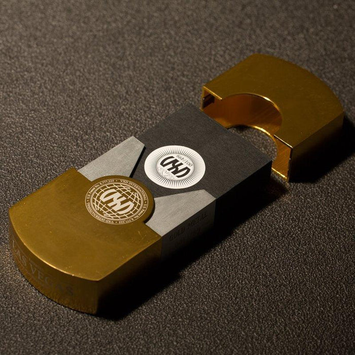 Vegas Diffractor - Gold Metal Playing Cards by VXD Gaming