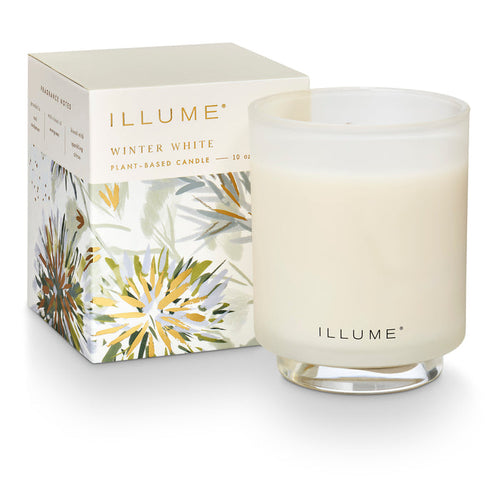 Winter White Refillable Boxed Glass Candle